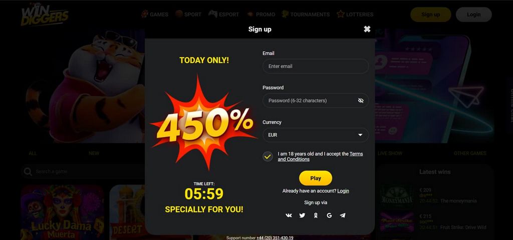 Win Diggers Gambling Enterprise Review