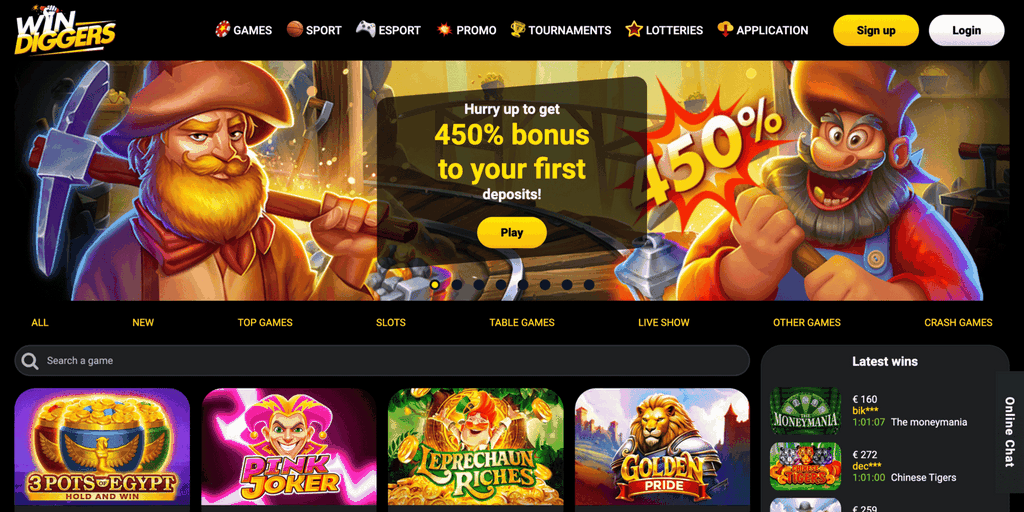 Win Diggers Online Casino Site UK: Your Ultimate Gaming Location